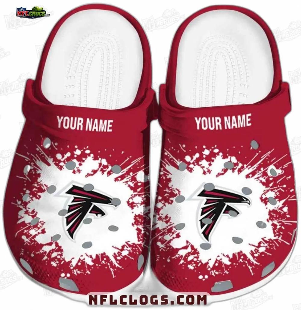 Atlanta Falcons Red White Splash Crocs – Personalized Falcon Logo Fan Clogs Atlanta Falcons Red White Splash Crocs – Personalized Falcon Logo Fan Clogs