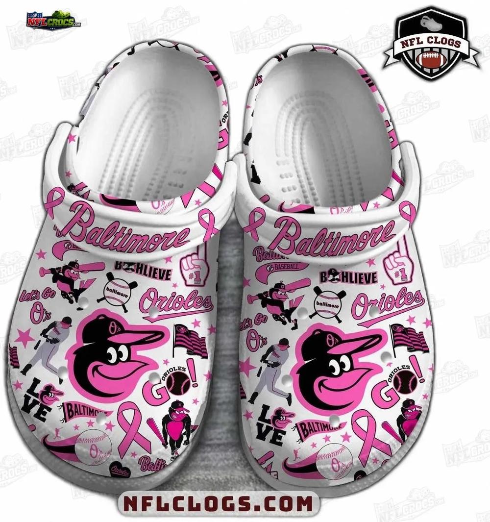 Baltimore Ravens Pink Baltimore Crossover Crocs – Baseball Graphic Fan Clogs Baltimore Ravens Pink Baltimore Crossover Crocs – Baseball Graphic Fan Clogs