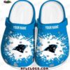 Baltimore Ravens White Strap Splatter Crocs – Custom Purple Fan Clogs