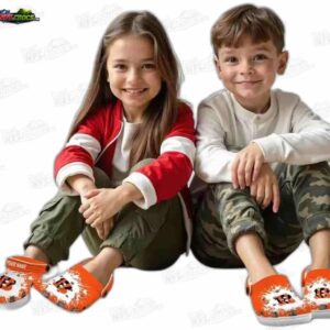 Cincinnati Bengals NFL Crocs Clogs - White Paint Burst Fan Footwear 5