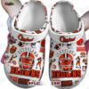 Cincinnati Bengals Orange Paint Burst Crocs – Custom Name Fan Clogs