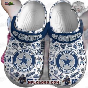Dallas Cowboys NFL Crocs Clogs - With Star Logo and Player Prints Fan Footwear