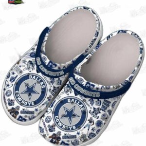 Dallas Cowboys NFL Crocs Clogs - With Star Logo and Player Prints Fan Footwear 1