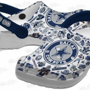 Dallas Cowboys NFL Crocs Clogs - With Star Logo and Player Prints Fan Footwear 2