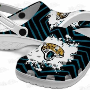 Jacksonville Jaguars NFL Crocs Clogs - White Strap Fan Footwear 2