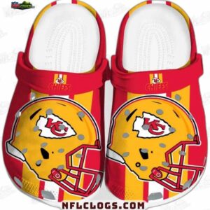 Kansas City Chiefs NFL Crocs Clogs - Yellow Helmet Fan Footwear
