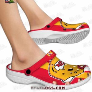 Kansas City Chiefs NFL Crocs Clogs - Yellow Helmet Fan Footwear 1
