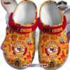 Kansas City Chiefs Yellow Helmet Crocs – Red Gold Football Fan Clogs