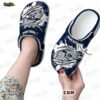 Seattle Seahawks White Splash Crocs – Personalized Navy Green Fan Clogs