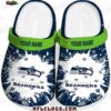 Seattle Seahawks Ripped Logo Crocs – Custom Navy Fan Clogs