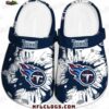 Tennessee Titans Navy White Paint Splash Crocs – Personalized Fan Clogs