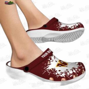 Washington Commanders NFL Crocs Clogs - White Splatter Fan Fan Footwear 1