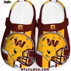 Washington Commanders NFL Crocs Clogs - Yellow Helmet Fan Fan Footwear